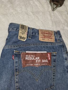 Levi's 505 Regular Fit Straight Leg Jeans - Blue